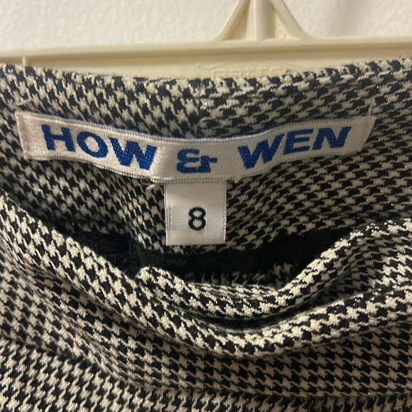 How & Wen vintage houndstooth pants size 8 - Picture 1 of 4